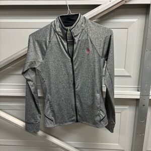 U.S. Polo Assn. Gray Zip Jacket